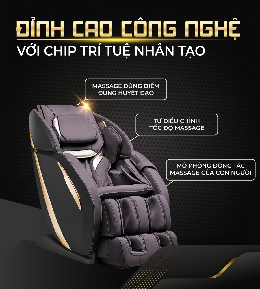 Ghế massage Fuji Luxury FJ999 sẽ có khả năng phát hiện và kiểm soát đa chiều về cơ thể người dùng