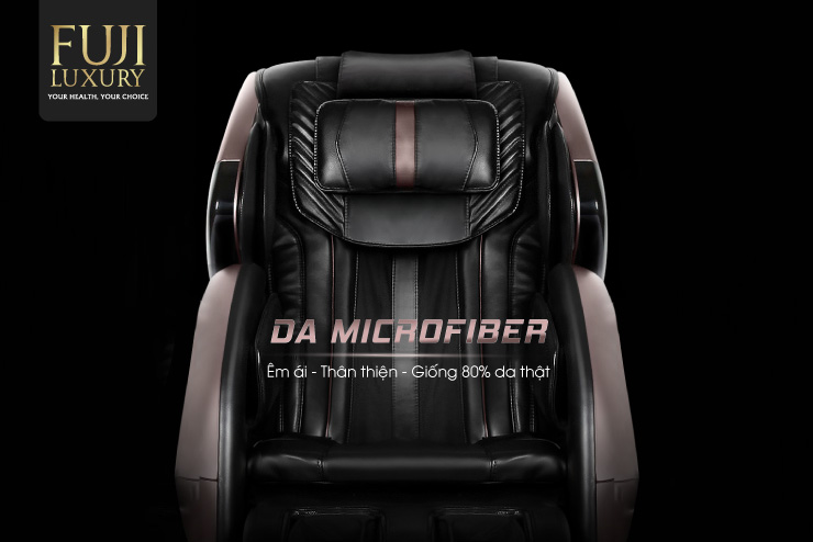 Chất liệu da Microfiber thường thấy trên các dòng ghế massage cao cấp