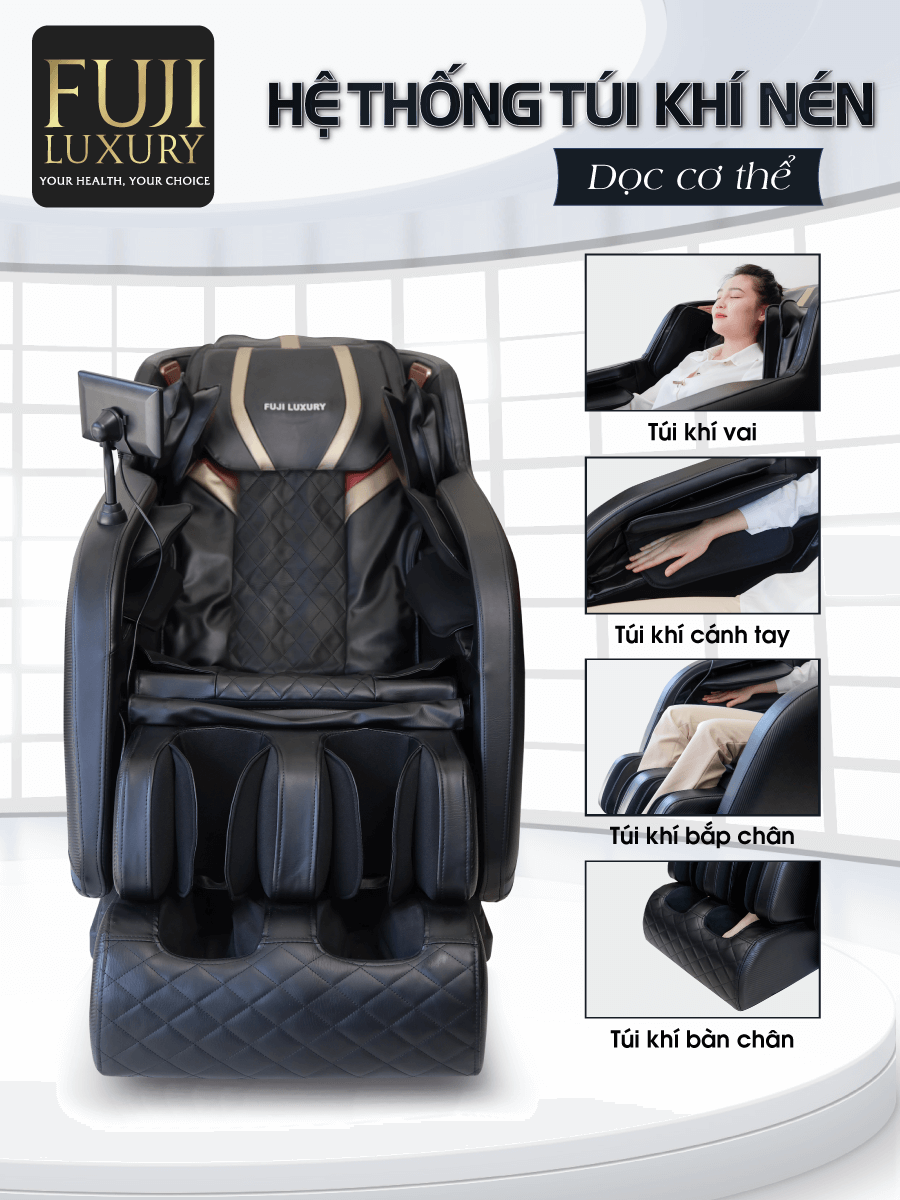 ghế massage FJ699 có hệ thống khí nén toàn cơ thể