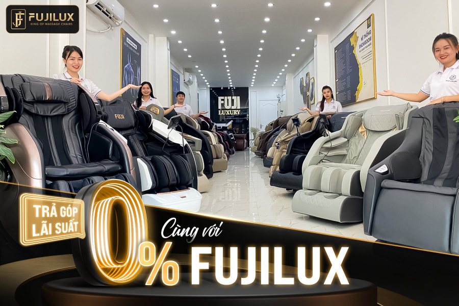 Trả góp ghế massage FUJILUX lãi suất 0%