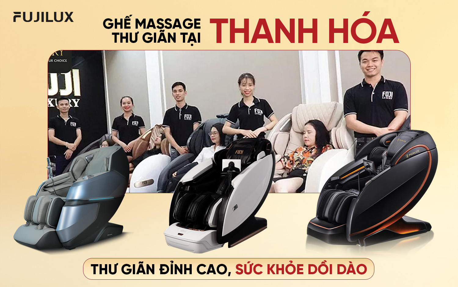 Ghế massage tại Thanh Hóa - Thư giãn đỉnh cao, sức khỏe dồi dào