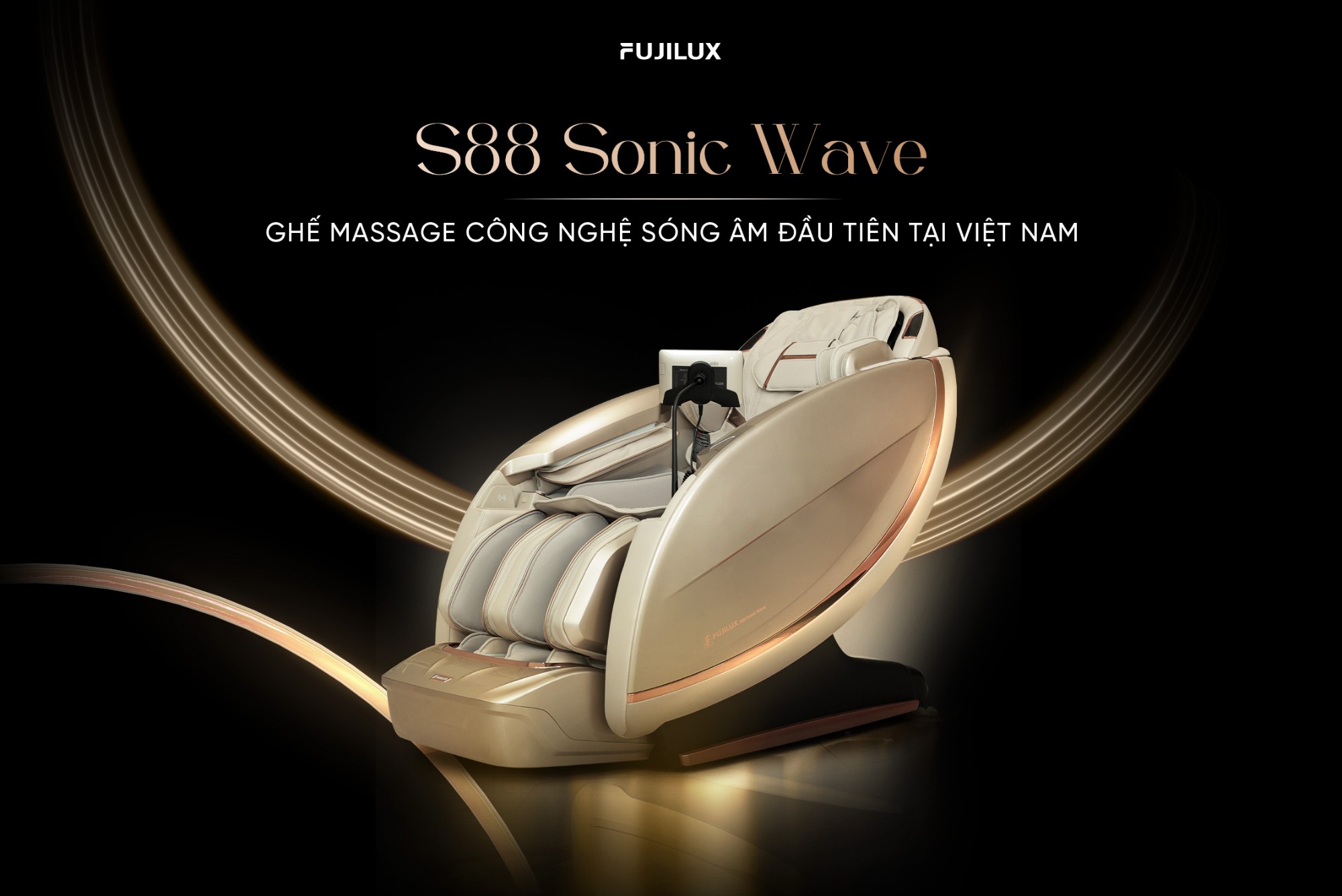 Ghế Massage Công Nghệ Sóng Âm Đầu Tiên Tại Việt Nam - S88 Sonic Wave