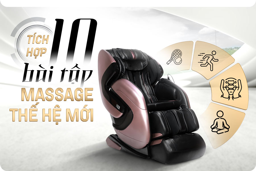 Hệ thống 10 chế độ massage tự động của FJ686 Lux