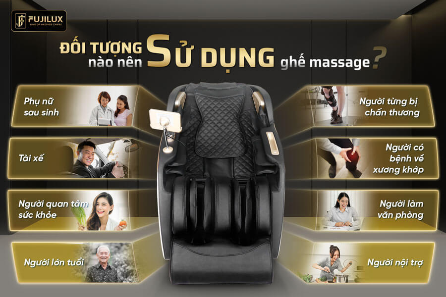 Đối tượng nào nên sử dụng ghế massage?