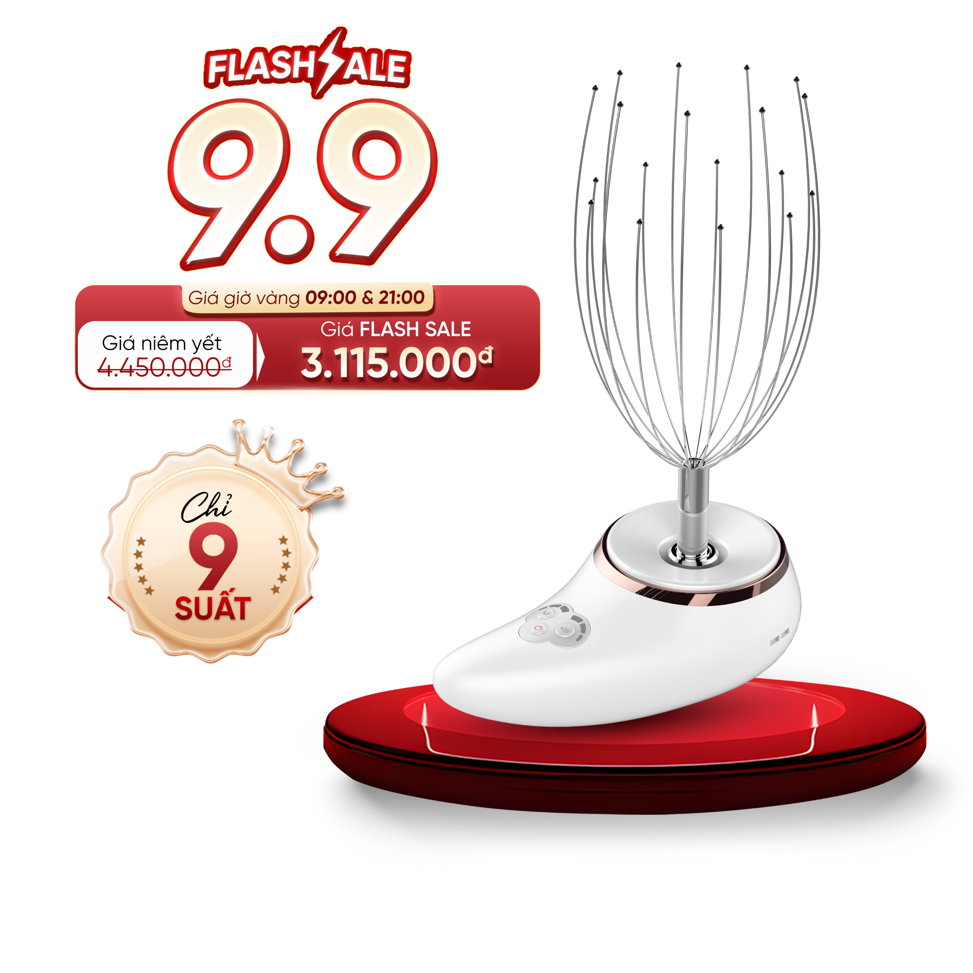 Máy Massage Trẻ hoá - Thư Giãn -  Hỗ Trợ Trị Liệu 3 Trong 1 MN25