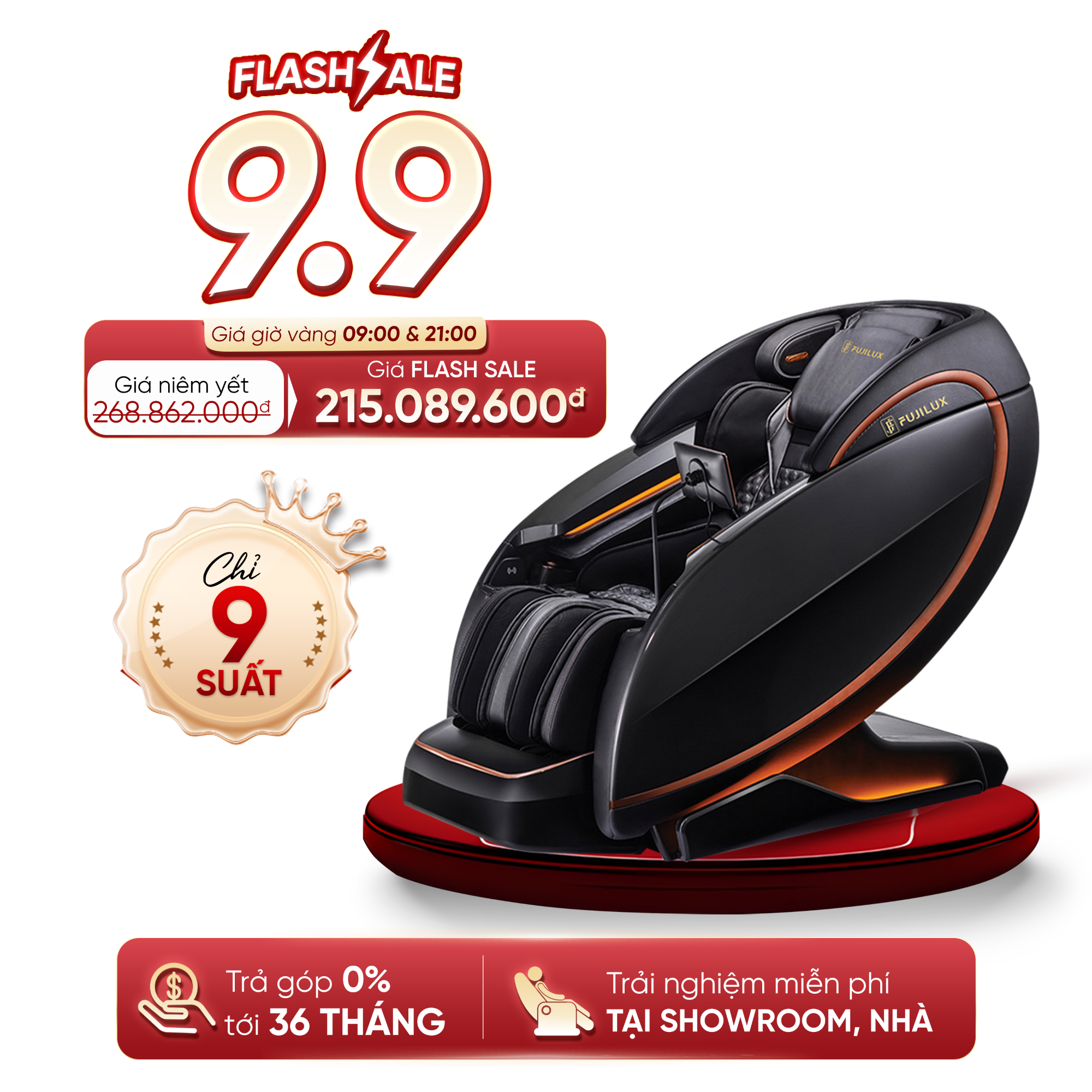 Ghế Massage FUJILUX S99 SONIC WAVE