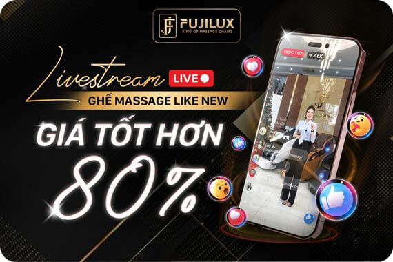Ghế massage cao cấp FUJILUX hàng LIKE NEW giảm tới 80%