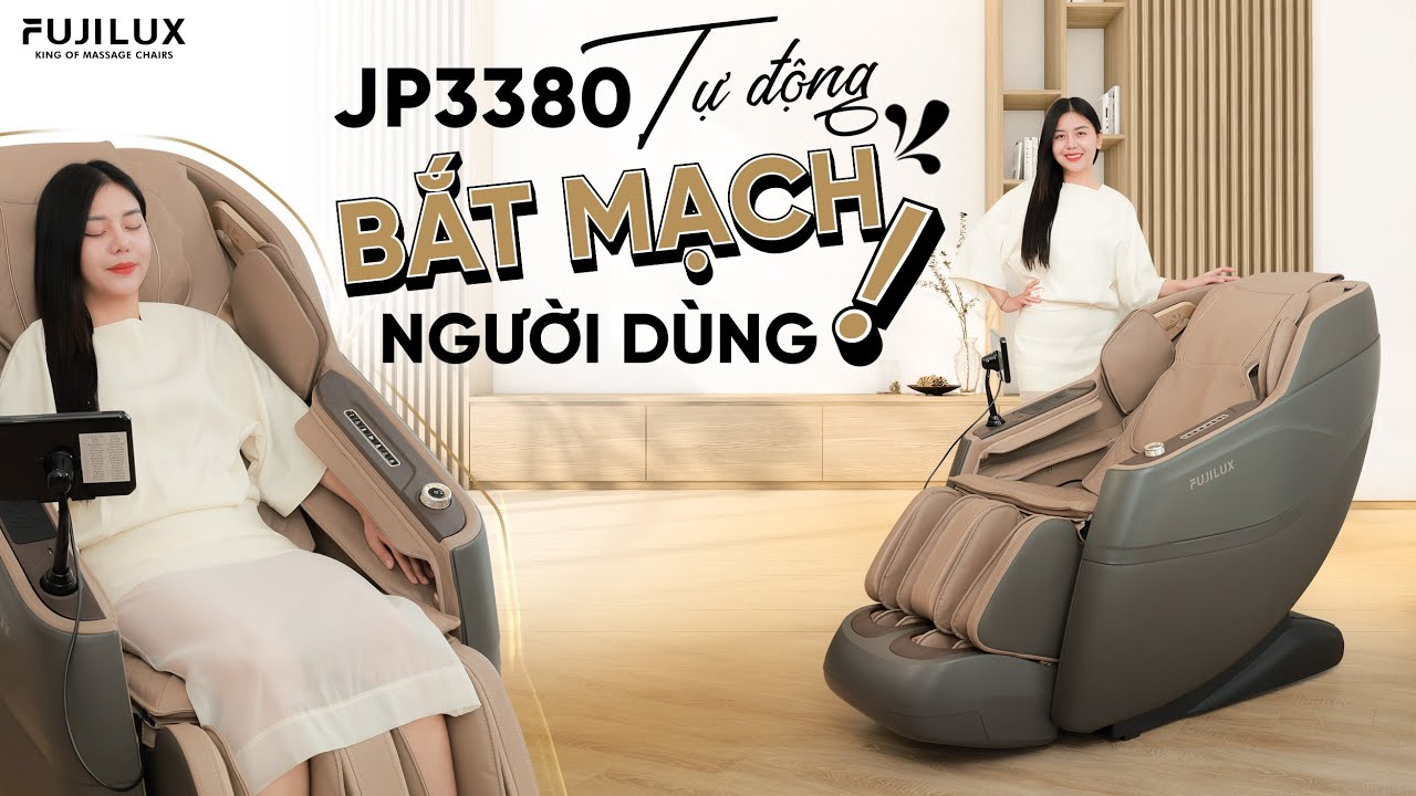 JP3380 - Ghế Massage Nhật Bản Biết Đo Sức Khỏe