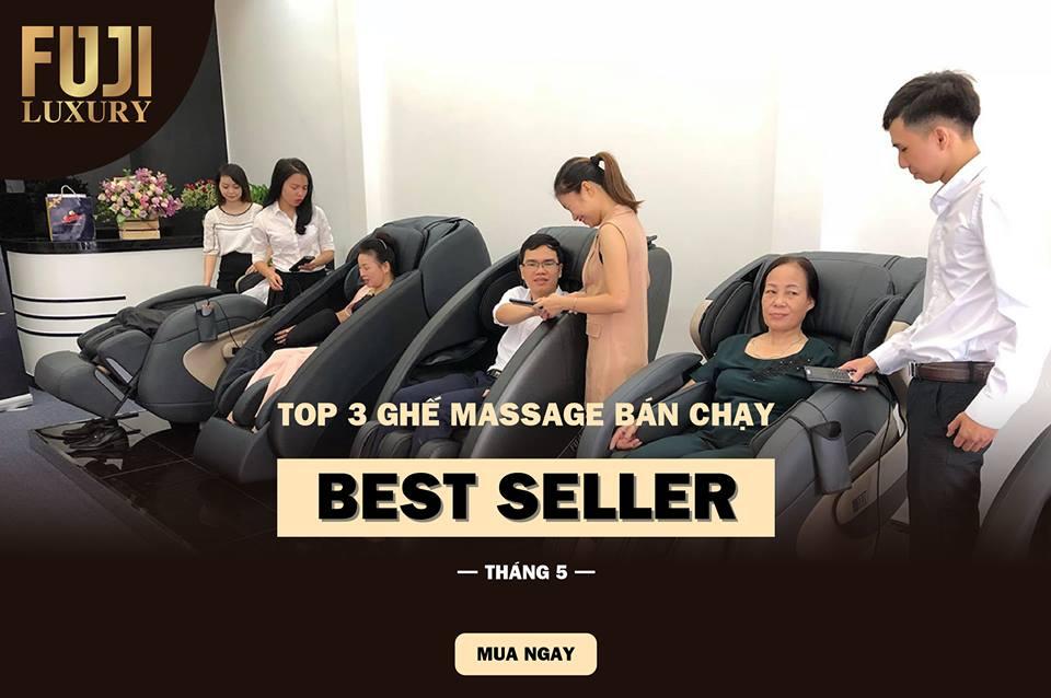 Top 3 ghế massage toàn thân bán chạy nhất năm 2018