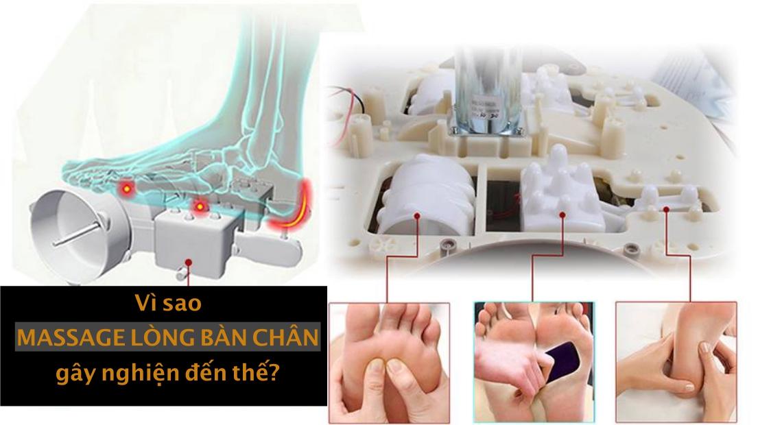 Massage lòng bàn chân: Bài tập “gây nghiện” ở ghế massage 4D