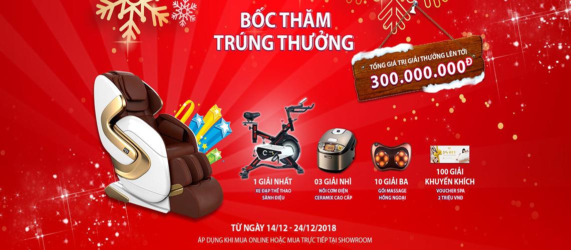 Bốc thăm trúng thưởng xe đạp thể thao sành điệu khi mua ghế massage Fuji Luxury