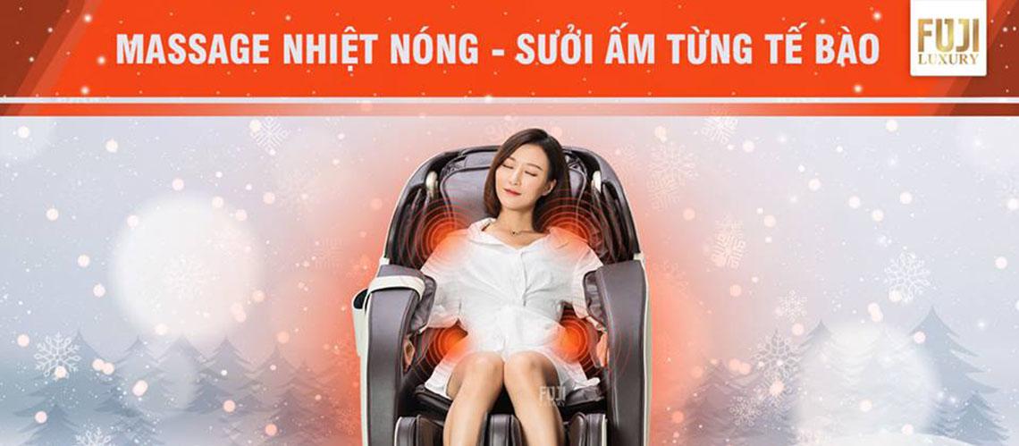 Giải mã mức nhiệt hồng ngoại trung bình ở ghế massage toàn thân