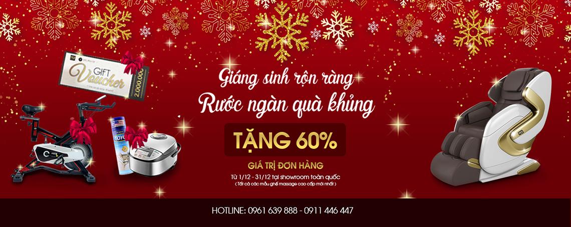 Giáng sinh rộn ràng rước ngàn quà khủng khi mua ghế massage Fuji Luxury