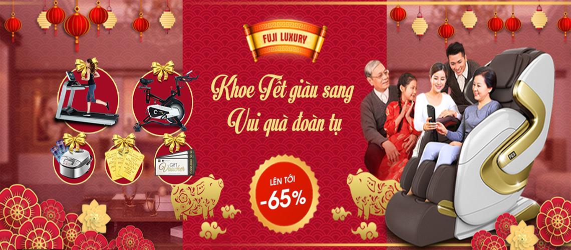 Lì xì vàng ta 9999 khi mua ghế massage Fuji Luxury bất kỳ sau Tết Nguyên Đán