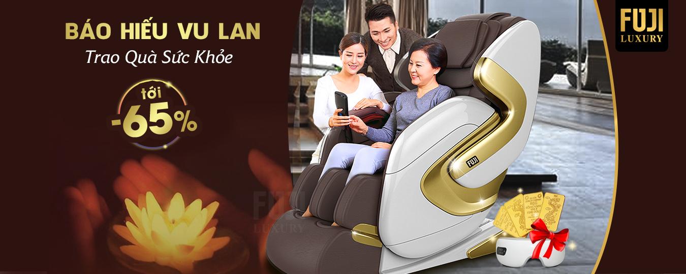 Ghế massage toàn thân Fuji Luxury có ưu đãi lên tới 65% trong tháng Vu lan