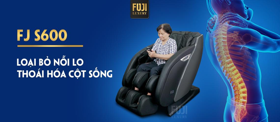 Ghế massage FJ S600 - Giải pháp trị liệu đau lưng hiệu quả nhất cho người cao tuổi