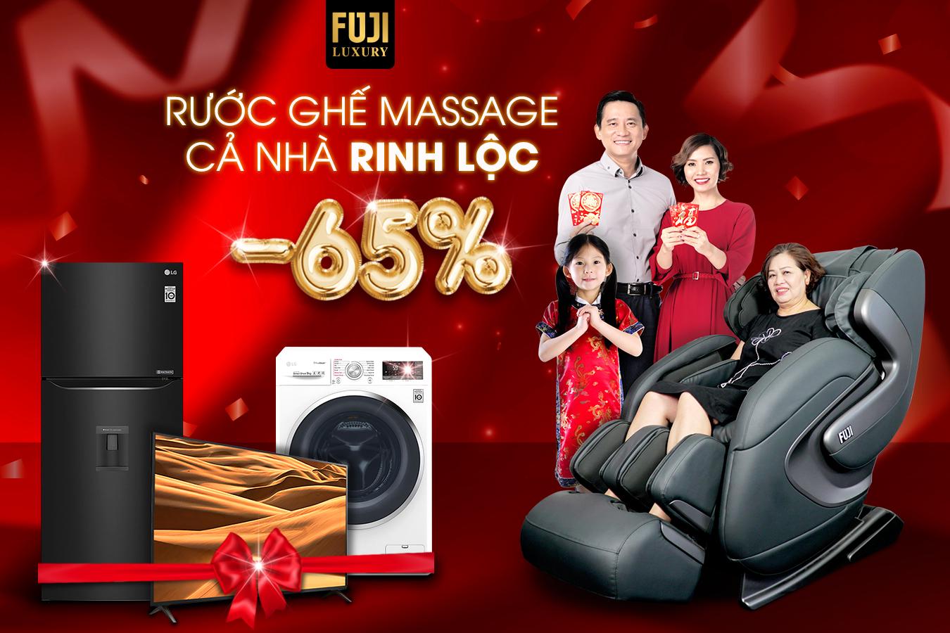 Top 3 ghế massage trị liệu được lòng khách hàng tại Fuji Luxury