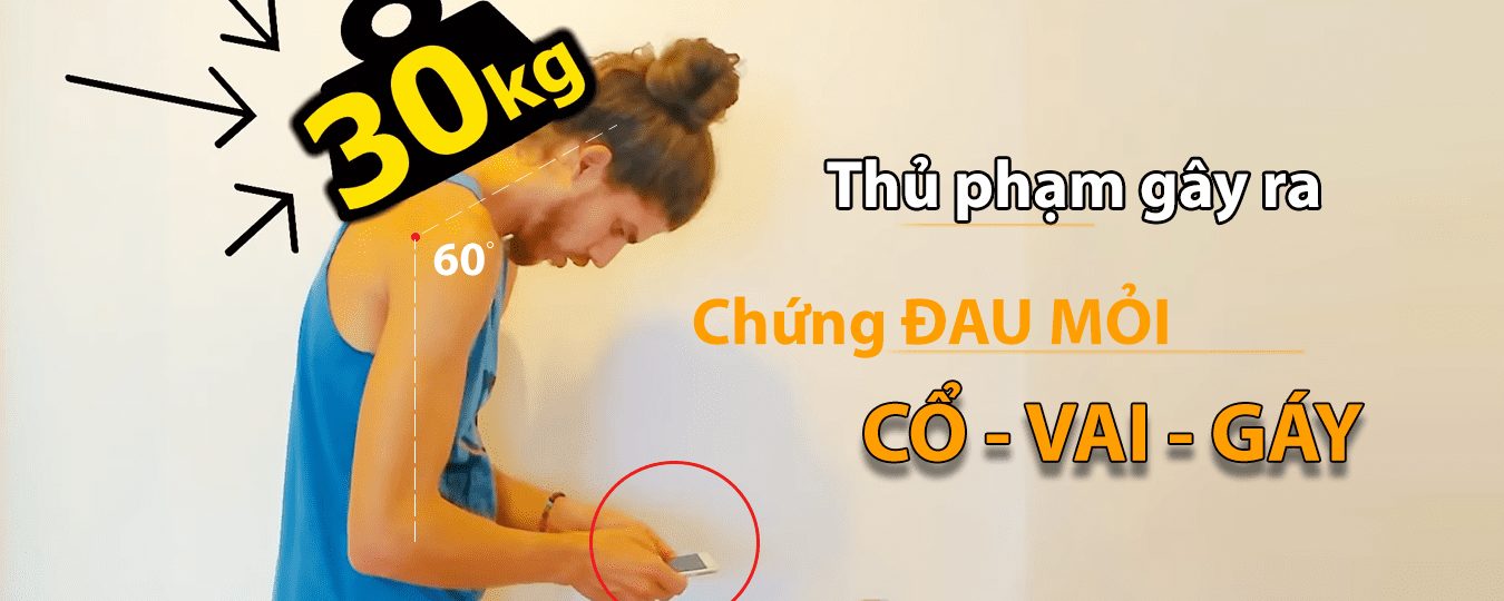 BỊ THOÁI HOÁ ĐỐT SỐNG CỔ NẾU DÙNG SMARTPHONE TRÊN 2H/NGÀY