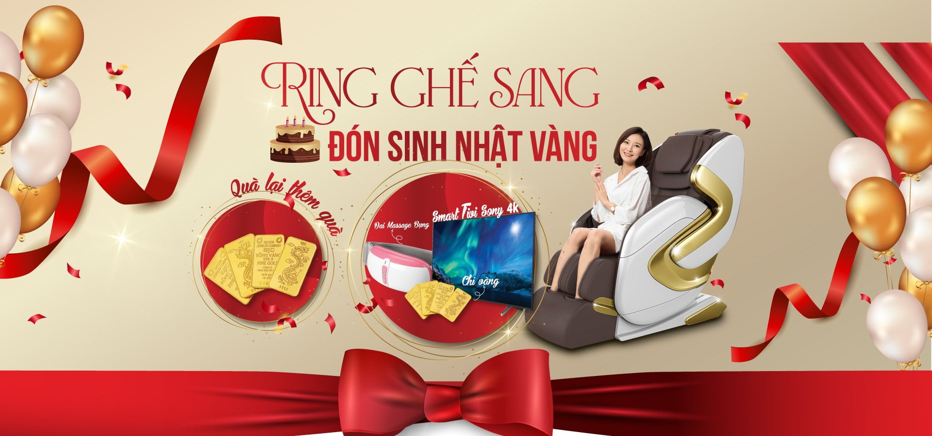 KHuyến mại ghế massage