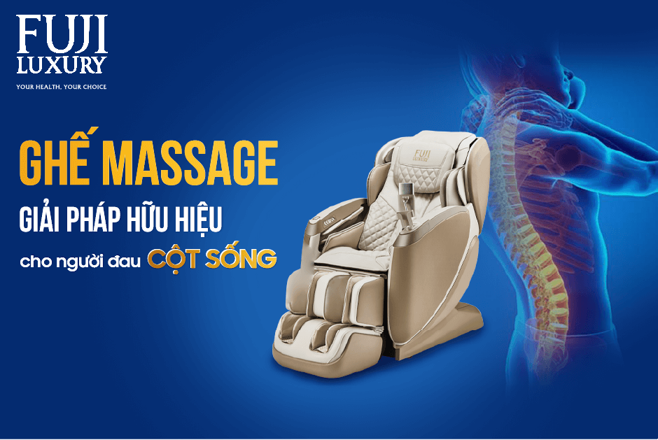 Ghế massage - Giải Pháp hữu hiệu cho người đau cột sống