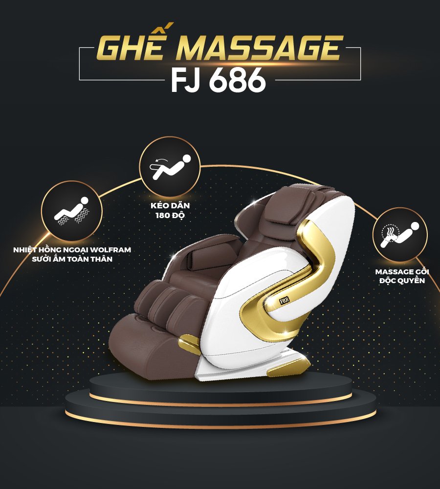 Ghế massage FJ 686 sở hữu nhiều tính năng vượt trội