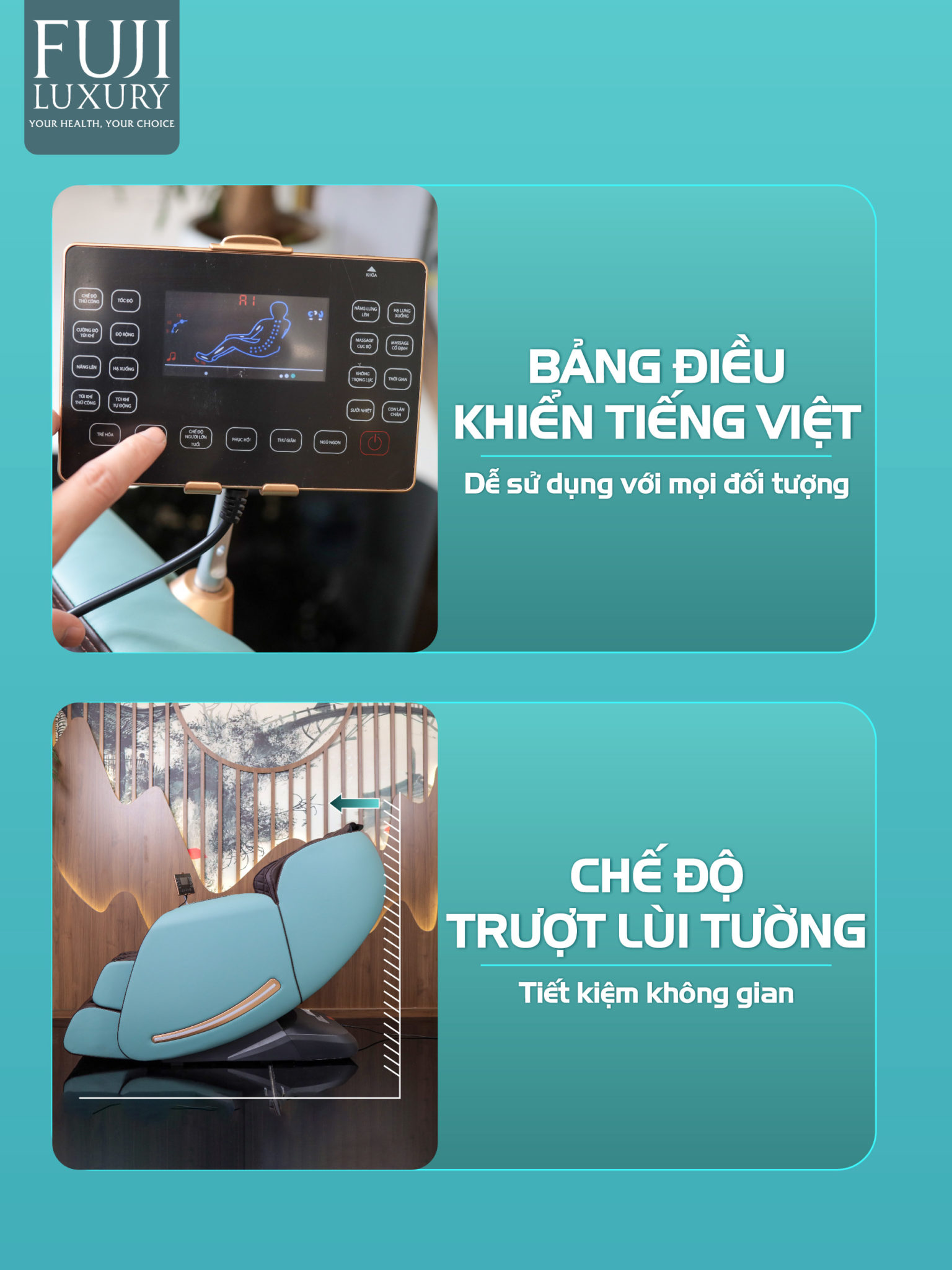 bảng điều khiển tiếng Việt dễ sử dụng