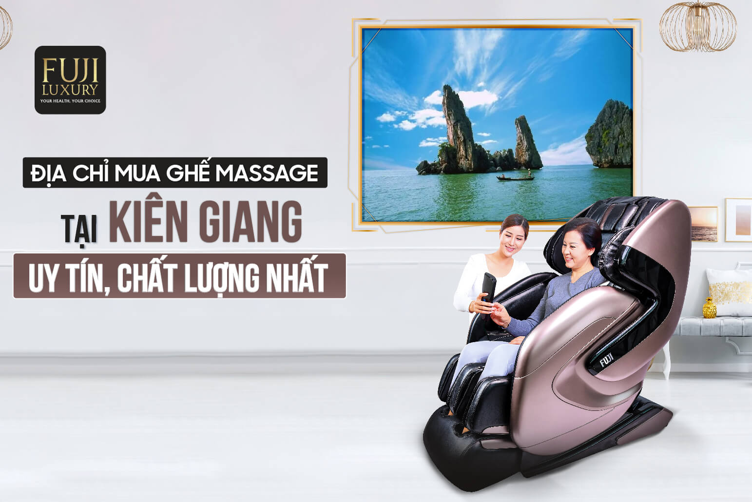 Địa chỉ mua ghế massage Kiên Giang uy tín, chất lượng nhất 