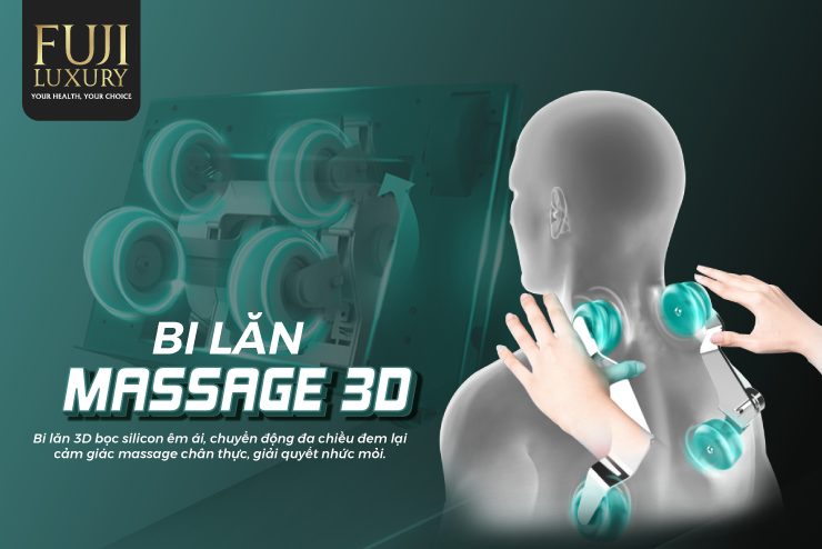 Bi lăn 3D đem đến khả năng massage vượt trội hơn