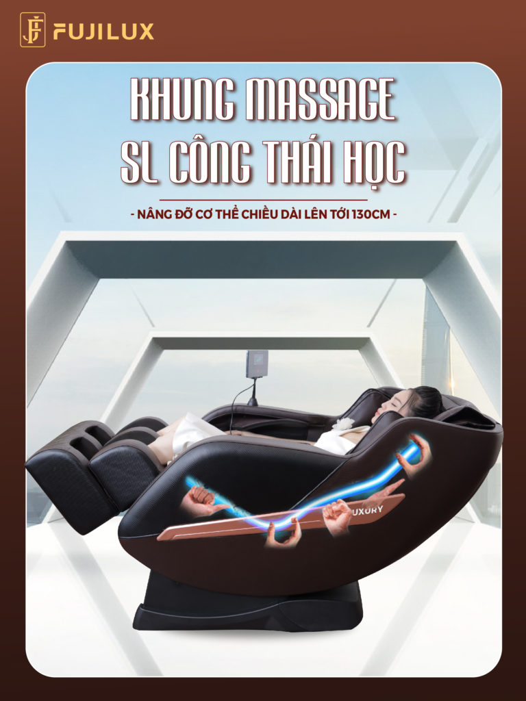 Nâng đỡ cơ thể với khung massage “SL công thái học”