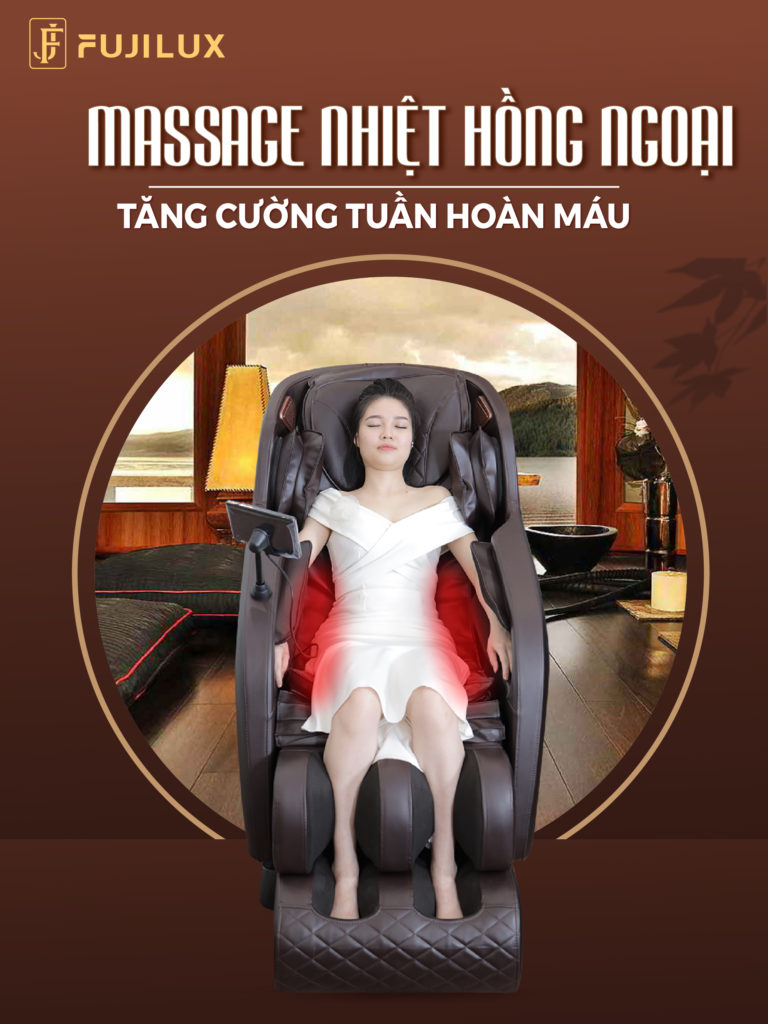 Massage nhiệt hồng ngoại tăng cường tuần hoàn máu