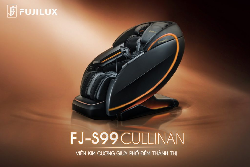 ghế massage FJ-S99 Cullinan với đầy đủ hệ thống bài tập cùng con lăn 4D Ultra hiện đại bậc nhất