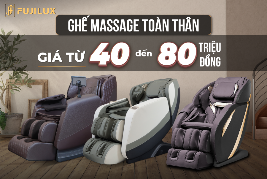 Ghế massage toàn thân giá từ 40 – 80 triệu đồng (FJ 350, FJ 686)