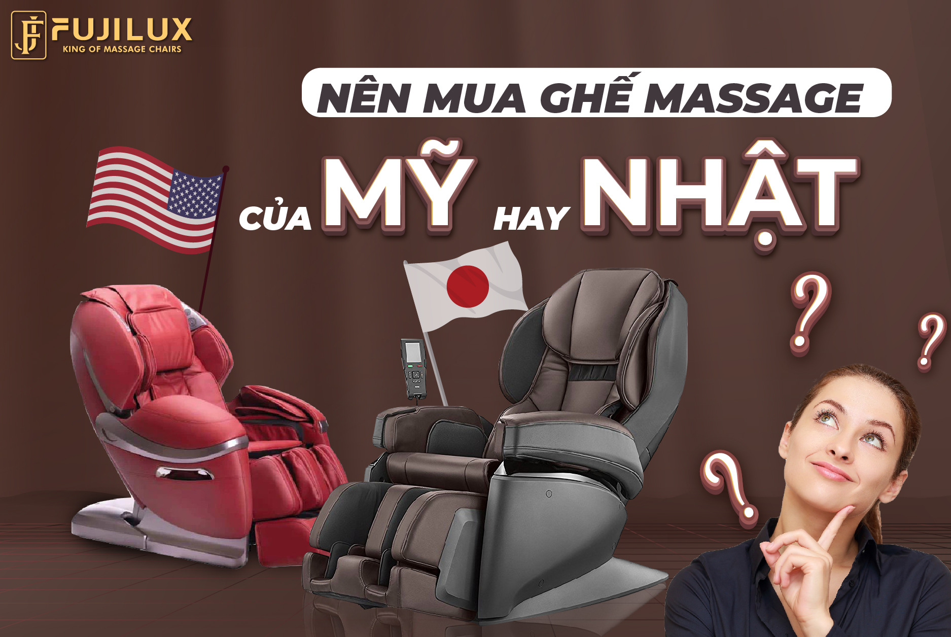 [Giải đáp] Nên mua ghế massage toàn thân của Nhật hay Mỹ?