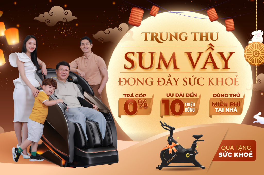 Ghế massage Fuji Luxury - Người bạn đồng hành chăm sóc sức khỏe của mọi gia đình Việt