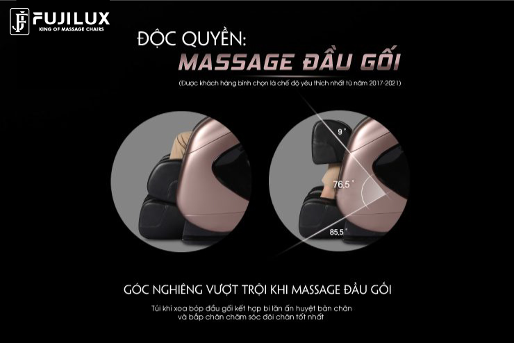 Ghế massage đầu gối FJ-686 Lux giúp hỗ trợ điều trị các cơn đau đầu gối