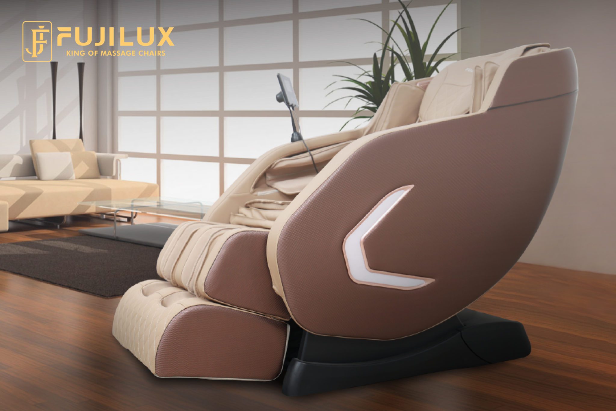 Ghế massage Fuji Luxury vừa sang trọng vừa tích hợp nhiều tính năng hỗ trợ trị liệu tốt 